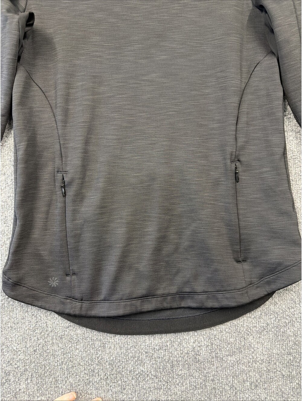 Athleta Black Hooded Xs Extra Layer Pullover Hoodie - Picture 4 of 13